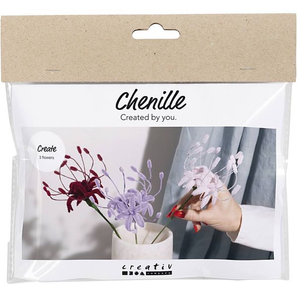 Hovedbilde Mini DIY Kit: blomster av piperensere, ...