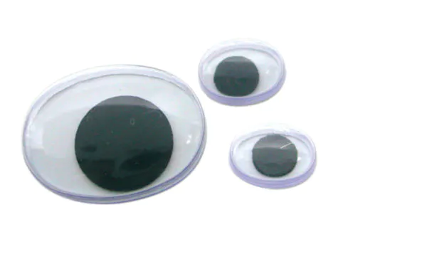 Hovedbilde Øyne ovale, 11 x 15 mm,  kr 8,- pr par