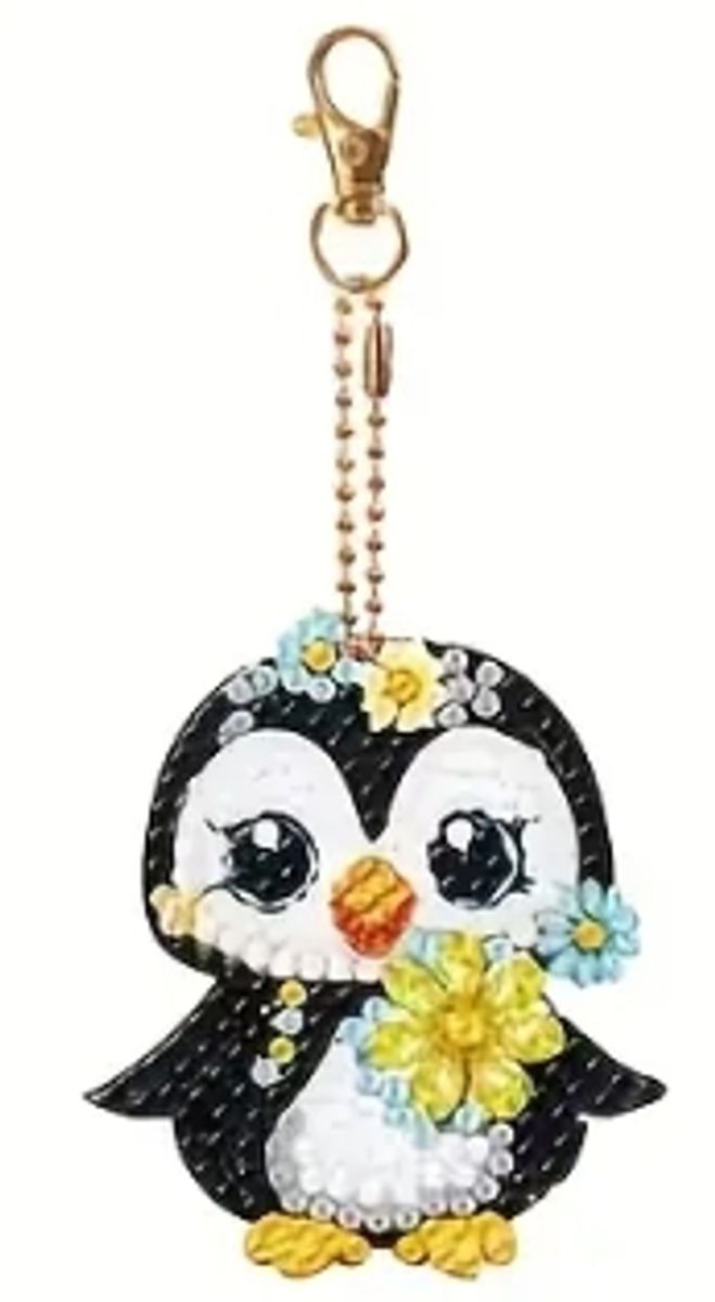 Pingu med gul blomst