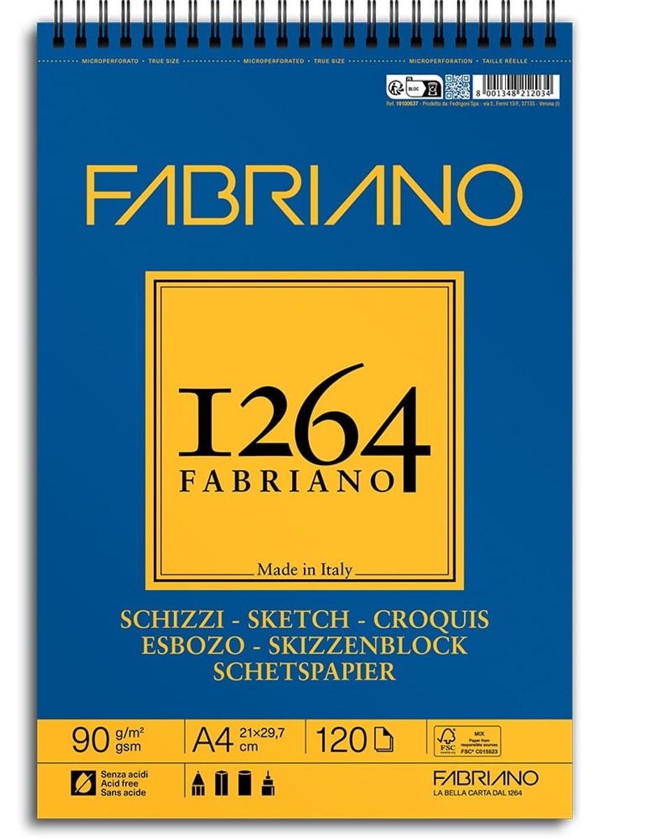 Fabriano 1264 Sketch Spiral, A4