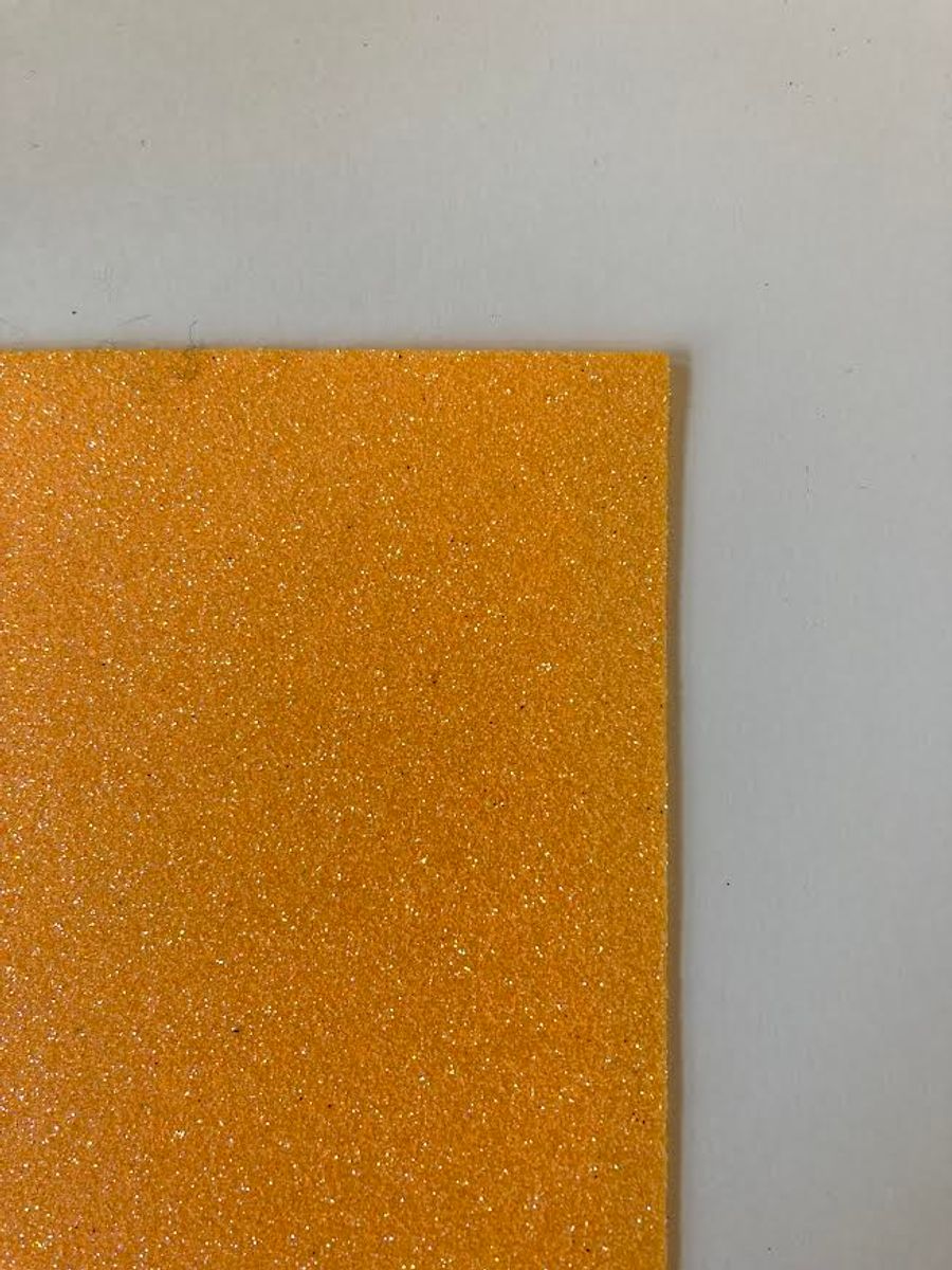 Mosgummi med glitter, orange