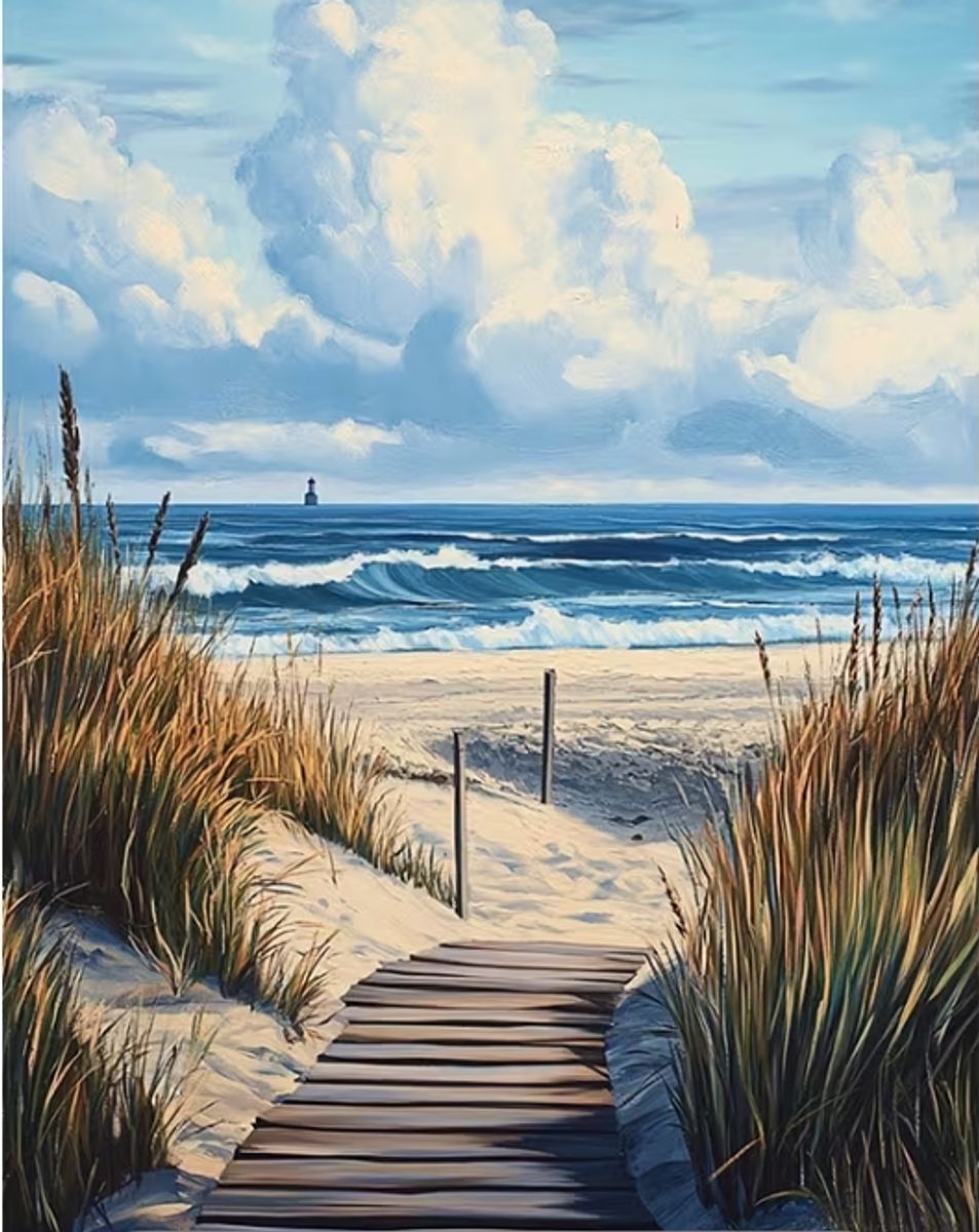Sandstrand, 25 x 35 cm