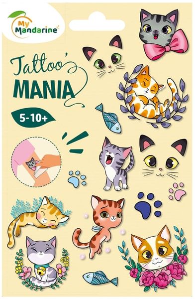Hovedbilde Avenue Mandarine tatovering, katter