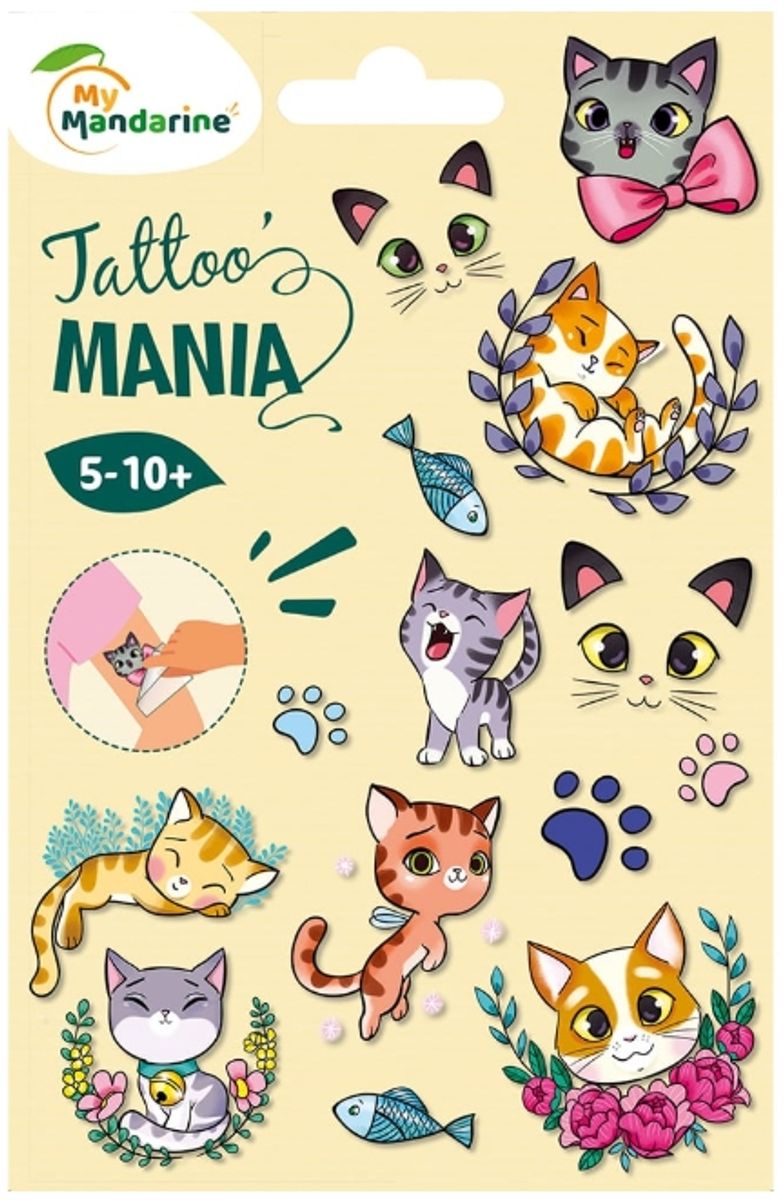 Avenue Mandarine tatovering, katter