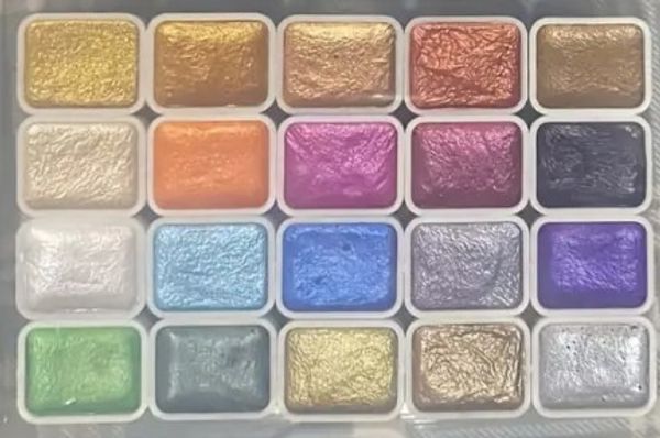 Hovedbilde Akvarell 20 farger, METALLIC 1