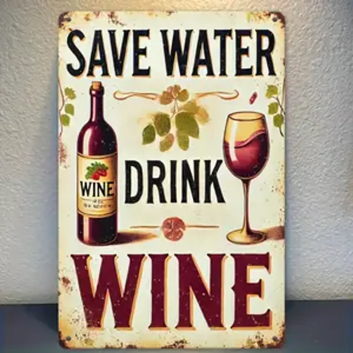 Save water drink wine