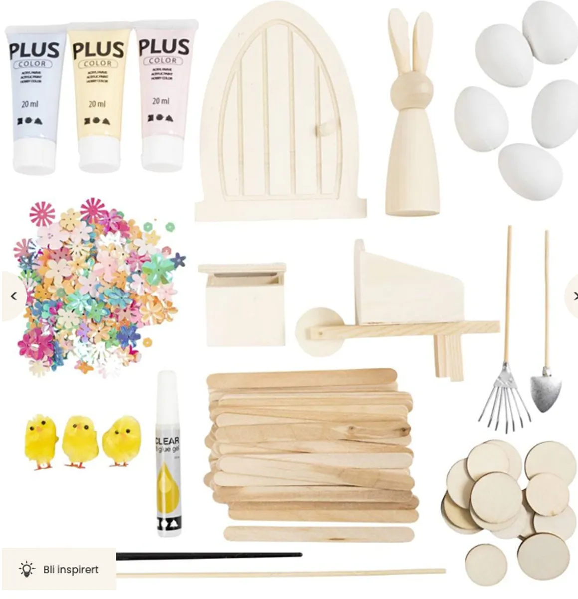 DIY kit, påskehare-dør