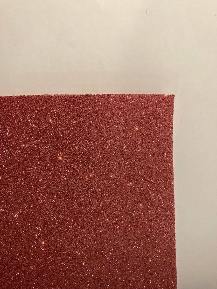 Mosgummi med glitter, mørk rosa
