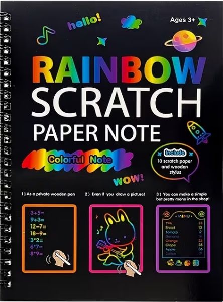 Hovedbilde Scratch-bok, 10 ark