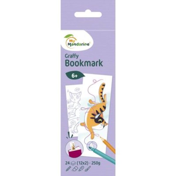 Hovedbilde Graffy Fargelegging Bokmerke – Katter